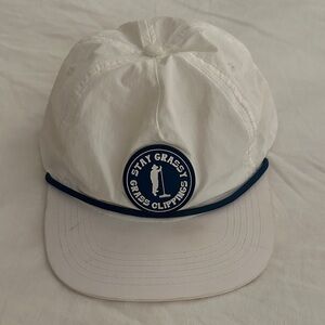 Stay Grassy grass clippings hat